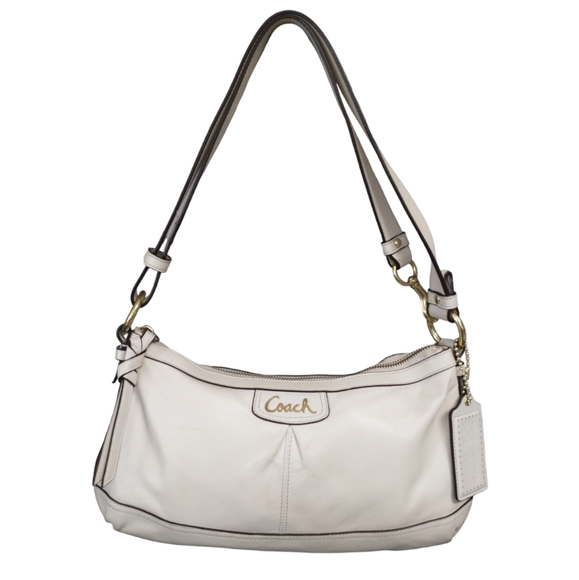 Coach Handbags - Coach Soft Leather Cream Crossbody/Shoulder Bag